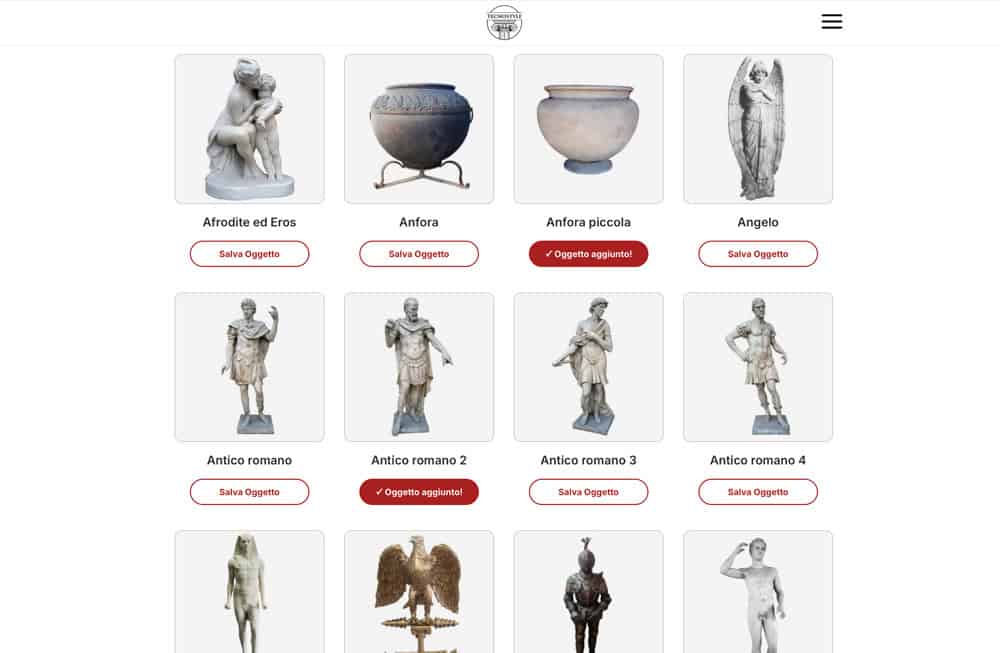 La pagina del noleggio